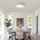 Parrot Uncle 18-Inch White Modern Flush Mount LED Light (BBD3012)