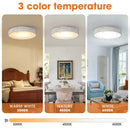 Parrot Uncle 18-Inch White Modern Flush Mount LED Light (BBD3012)