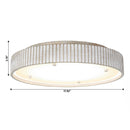 Parrot Uncle 18-Inch White Modern Flush Mount LED Light (BBD3012)