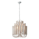 Parrot Uncle 20-Inch Borg 5-Light White Wooden Chandelier (BBD3015)