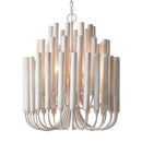 Parrot Uncle 20-Inch Borg 5-Light White Wooden Chandelier (BBD3015)
