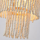 Parrot Uncle 32-Inch Nelly 9-Light Bohemia Wood Beaded Chandelier (BBD5003)