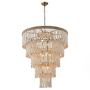 Parrot Uncle 32-Inch Nelly 9-Light Bohemia Wood Beaded Chandelier (BBD5003)