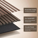 Parrot Uncle 4-Piece Pack Veneer Sound Acoustic Wood Wall Panels