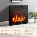 Parrot Uncle 45-Inch Corner Electric Fireplace TV Stands Console Table Insert 18" Electric Fireplace with 2 Metal Mesh Doors