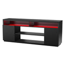 Parrot Uncle Modern 68-Inch TV Stand Media Console with LED Lights for Living Room