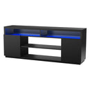Parrot Uncle Modern 68-Inch TV Stand Media Console with LED Lights for Living Room