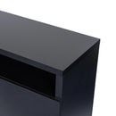 Parrot Uncle Modern 68-Inch TV Stand Media Console with LED Lights for Living Room