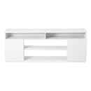 Parrot Uncle Modern 68-Inch TV Stand Media Console with LED Lights for Living Room