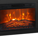 Parrot Uncle Modern 66-Inch LED TV Stand with 23-Inch Insert Electric Fireplace for Living Room