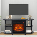 Parrot Uncle Decorative Modern 48-Inch TV Stand with 18-Inch Insert Electric Fireplace