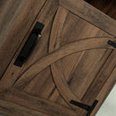 Parrot Uncle 18-Inch Solid Wood Farmhouse Nightstand for Bedroom in Brown or Grey or White