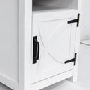 Parrot Uncle 18-Inch Solid Wood Farmhouse Nightstand for Bedroom in Brown or Grey or White