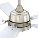 Parrot Uncle 52-Inch Tata Nagar Industrial Brush Nickel Downrod Mount Reversible Ceiling Fan with Lighting and Remote Control (BBLAB017A0)