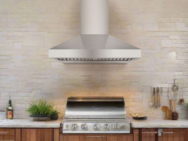 Victory Twister BBQ 42-Inch 1200 CFM Outdoor Wall Mounted Range Hood in Stainless Steel (Twister-BBQ-42)