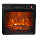 Parrot Uncle 58-Inch Farmhouse TV Stand with 18-Inch Insert Electric Fireplace for Living Room