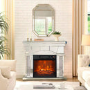 Parrot Uncle 18-Inch Modern Black Insert Electric Fireplace with Remote Control (BBSF105-18C)
