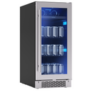 Brisas 15 in. 4 Bottle and 64 Can Single Zone Beverage Center Stainless Steel (BBV15C01AG)