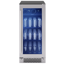Brisas 15 in. 4 Bottle and 64 Can Single Zone Beverage Center Stainless Steel (BBV15C01AG)