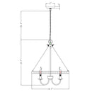 Parrot Uncle 4-Light Iron Modern Island Pendant Lighting with Acrylic Lens (ACC-BBW9592-4)