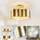 Parrot Uncle Golden Modern Semi Flush 3-Light Ceiling Lighting (BBW9744-3)