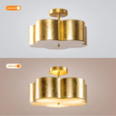 Parrot Uncle Golden Modern Semi Flush 3-Light Ceiling Lighting (BBW9744-3)