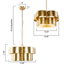 Parrot Uncle Golden 5-Light Iron Dry Rated Island Pendant Lighting (BBW9745-5)