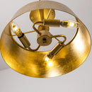 Parrot Uncle 3-Light Golden Semi Flush Mount Lighting (BBW9746-3)