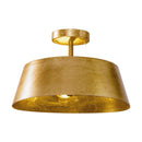 Parrot Uncle 3-Light Golden Semi Flush Mount Lighting (BBW9746-3)