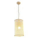 Parrot Uncle 1-Light Wooden Beads Farmhouse Beige Dry Rated Island Pendant Lighting (BBW9747-1)