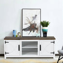 Parrot Uncle Farmhouse TV Stand for 58 Inch TV Storage Cabinet for Living Room