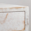 Parrot Uncle Classic Modern 1-Drawer Solid Wood White Nightstand Side Table (BBZ012)