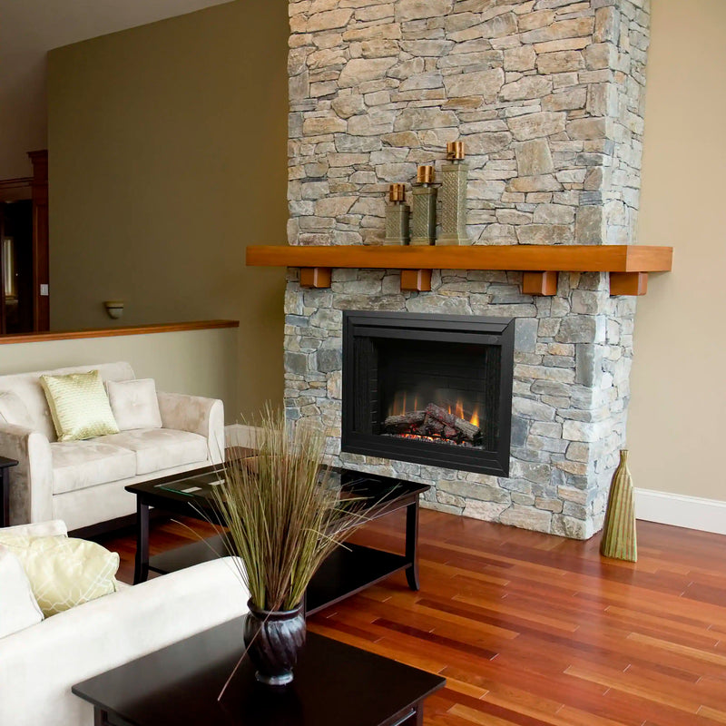 Dimplex 39-Inch Deluxe Built-In Electric Fireplace Insert with Brick Effect and Purifire (BF39DXP)