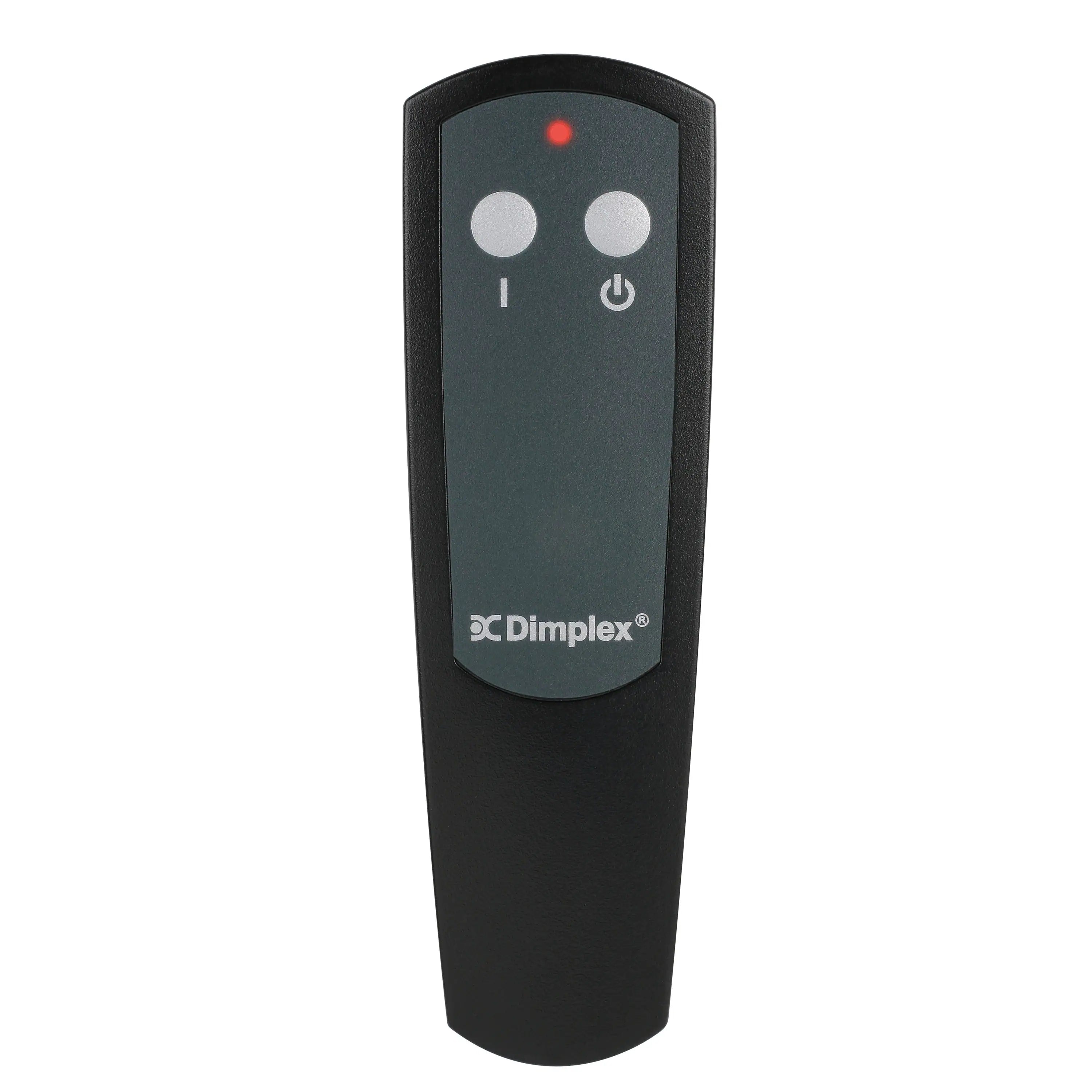 Dimplex remote control with black housing and power and mode buttons