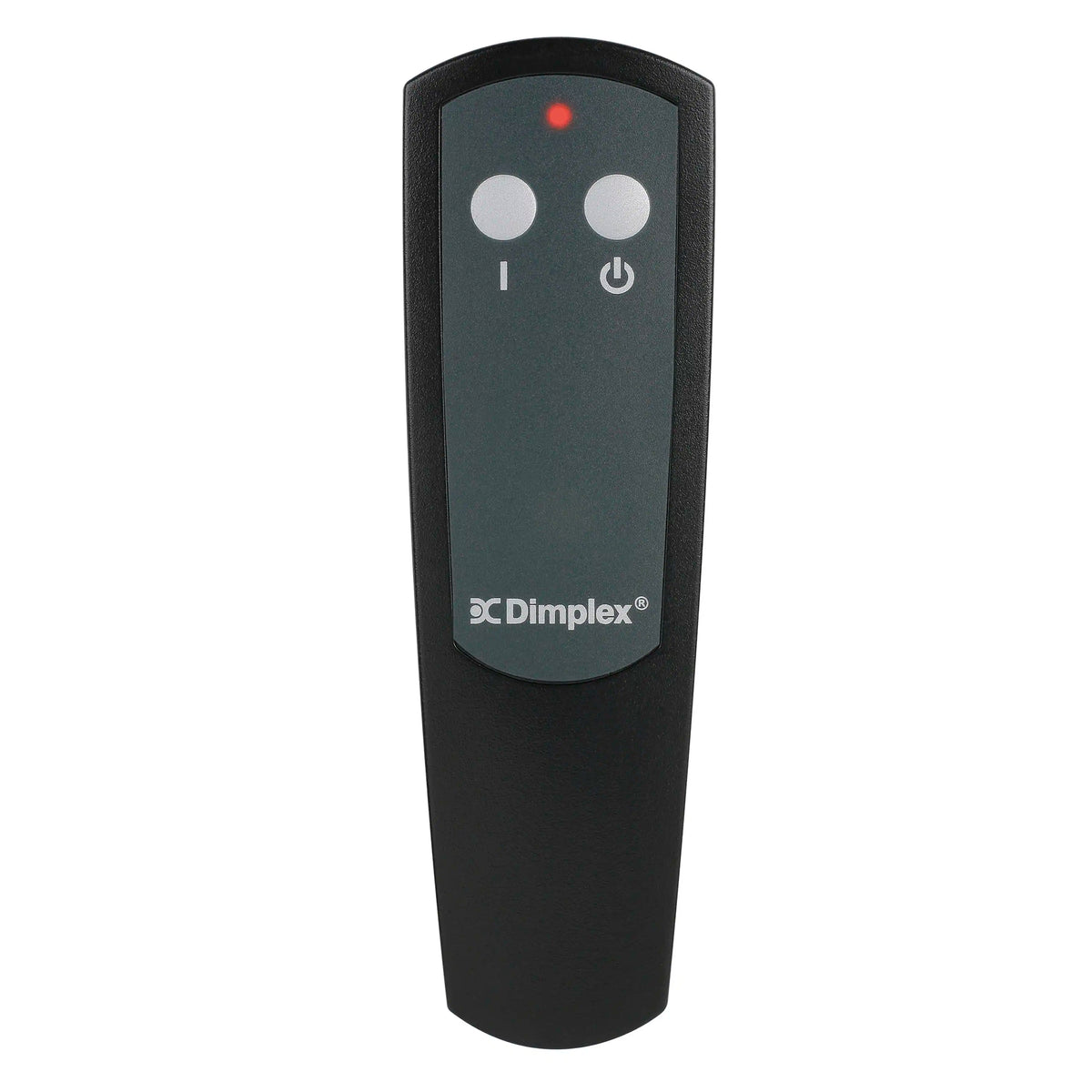 Dimplex electric firebox remote control, black with power and flame buttons