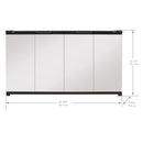 Dimplex 39-Inch Bi-fold Inspired Glass Door for BF39DXP Built-in Firebox (BFDOOR39BLKSM)
