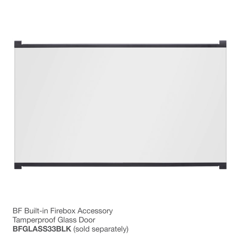 Dimplex Tamperproof Glass Door for BF33DXP (BFGLASS33BLK)