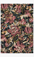 Loloi Belladonna Transitional in Black and Berry 18" x 18" Sample Rug (BLM-01)