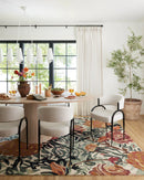 Loloi Belladonna Transitional in Ivory and Lagoon 3' x 3' Round Accent Rug (BLM-02)