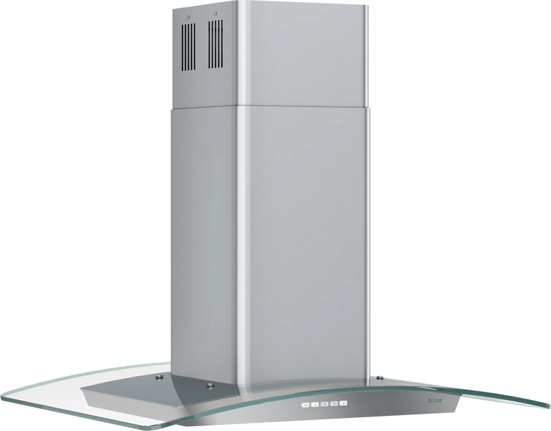 Brisas Curved Glass Island, 30" G, in Stainless Steel (BML-E30CG)