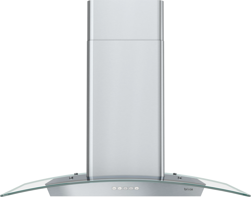 Brisas Curved Glass Island, 30" G, in Stainless Steel (BML-E30CG)
