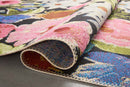 Loloi II Botanical Indoor/Outdoor Black 5' 3" x 7' 8" Area Rug