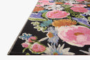 Loloi II Botanical Indoor/Outdoor Black 2' 5" x 11' 2" Runner Rug