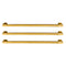 Capital OEM Column Refrigerator Bottom Freezer Handle Kit in Brass Polished, Three Handles (CR-RBF-HK-BP)