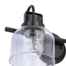 Parrot Uncle Brighton 2-Light Dark Bronze Dimmable Bathroom Vanity Light (BR802BLK)