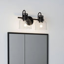 Parrot Uncle Brighton 2-Light Dark Bronze Dimmable Bathroom Vanity Light (BR802BLK)