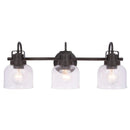 Parrot Uncle Brighton 3-Light Dark Bronze Dimmable Bathroom Vanity Light (BR803BLK)