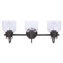 Parrot Uncle Brighton 3-Light Dark Bronze Dimmable Bathroom Vanity Light (BR803BLK)