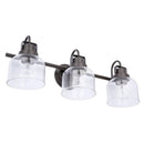 Parrot Uncle Brighton 3-Light Dark Bronze Dimmable Bathroom Vanity Light (BR803BLK)