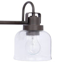 Parrot Uncle Brighton 3-Light Dark Bronze Dimmable Bathroom Vanity Light (BR803BLK)